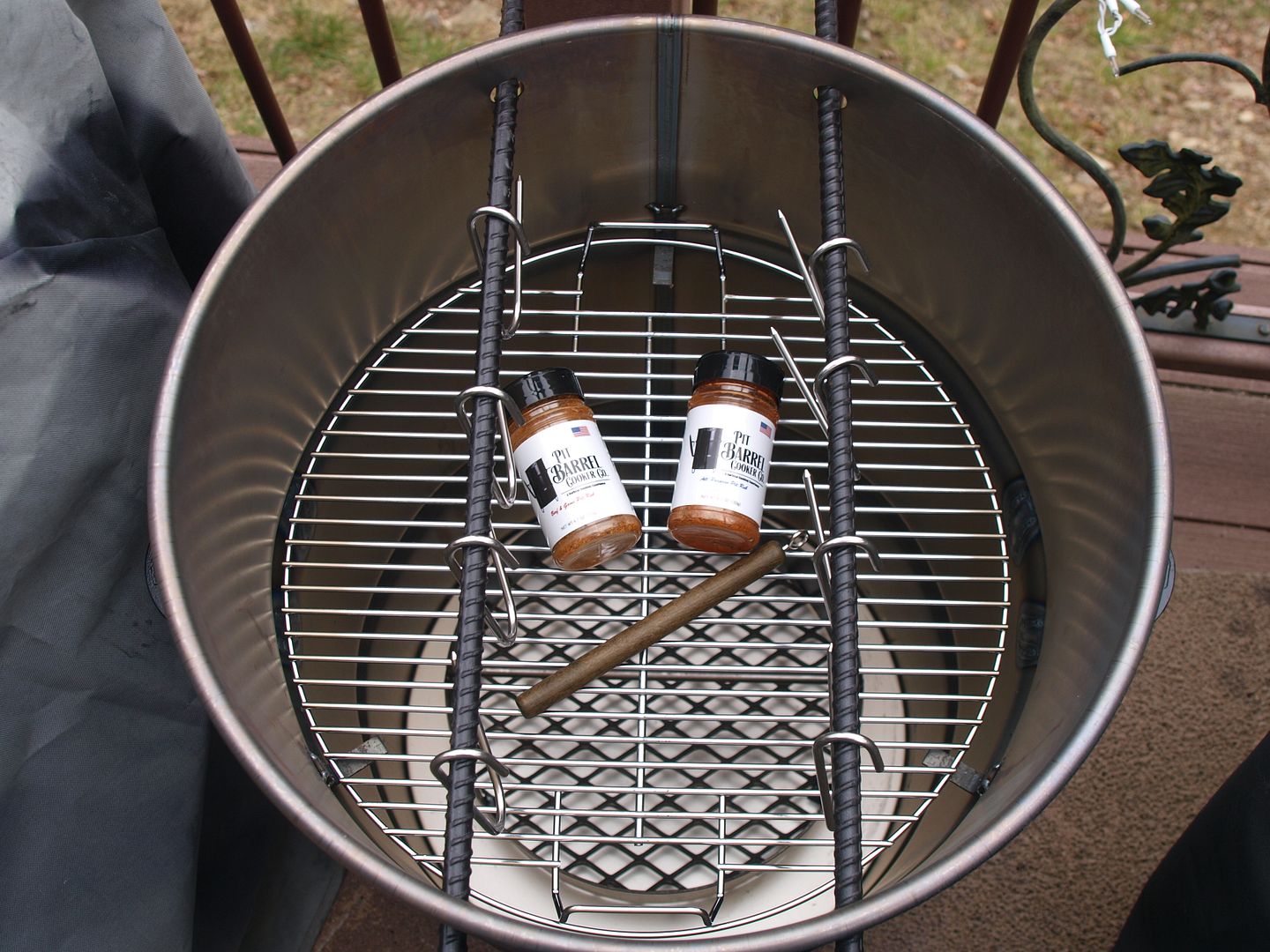 Pit Barrel Cooker Part A unit assembly pictures and impression Home